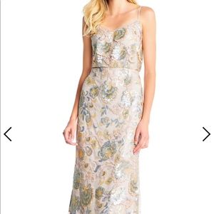Adrianna Papell Sequined Lace. Prom/Bridesmaid